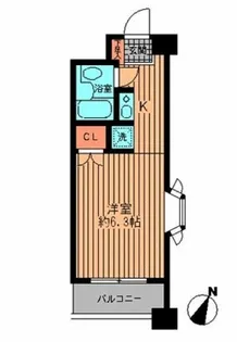 プライムアーバン勝どき【3階】の間取り