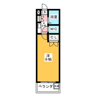 サニーサイド林【1階】の間取り