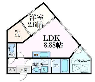 Esperanza青崎【1階】の間取り
