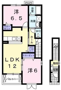 アマービレ B【2階】の間取り
