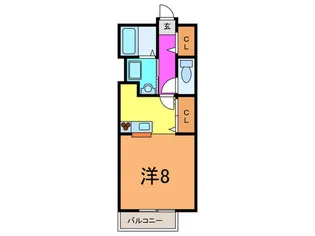 ミリカルブラII【2階】の間取り