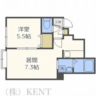 ガーデンズリビオ【2階】の間取り