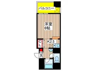 ベース日比野【6階】の間取り