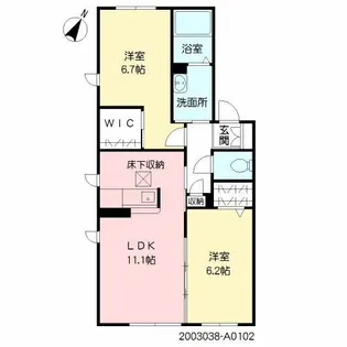 シャーメゾンKEN【1階】の間取り