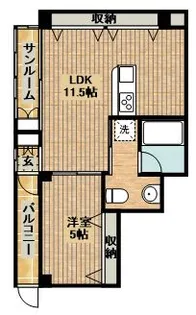 コーポ金城【2階】の間取り