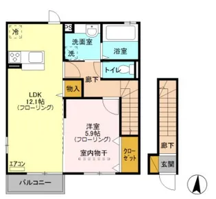 ハイツブエイの間取り