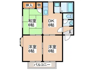 美しが丘エミネンス【2階】の間取り