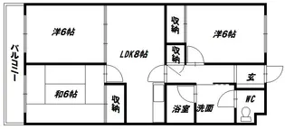 コンフォール【1階】の間取り