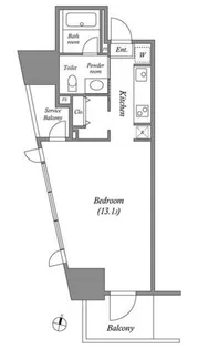 CAVANA麻布台【8階】の間取り
