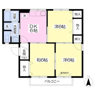 メゾンボヌール B【2階】の間取り