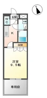 シェーンブルーメ【1階】の間取り