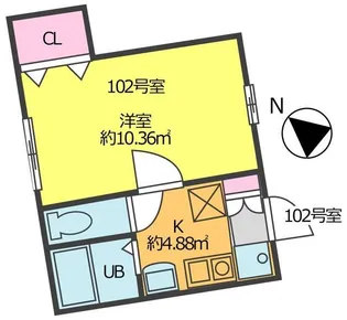 プティテラス千石【1階】の間取り