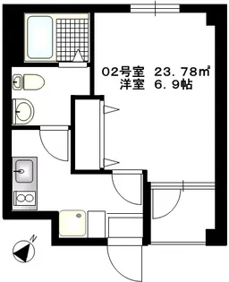 b’CASA森下【2階】の間取り