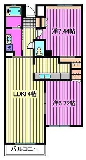 ロイヤルヒルズ浦和【4階】の間取り