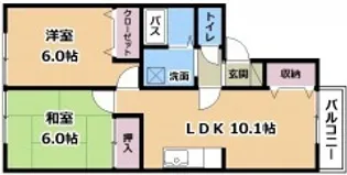 セジュール志賀2【2階】の間取り