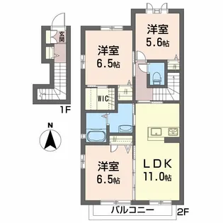 メゾン・ド・アンジュ【2階】の間取り