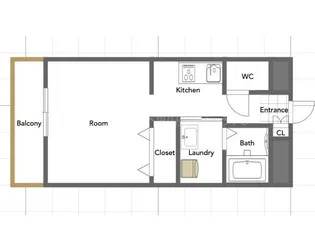 アルテマイスター橘通り【6階】の間取り