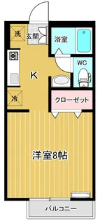 サンガーデン大山B【1階】の間取り