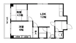 土佐堀ハイツ【6階】の間取り