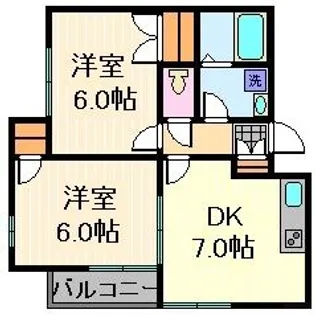 トータス・ベル【2階】の間取り