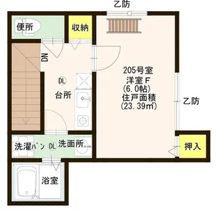 リヴィエール綾瀬【2階】の間取り