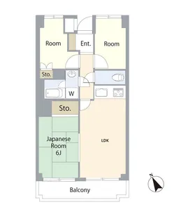 シティポート八王子【2階】の間取り