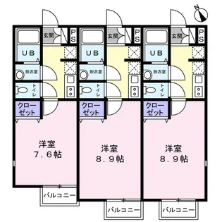 Iris【2階】の間取り