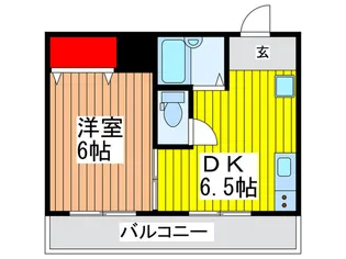 フローラルパレス上小A【1階】の間取り