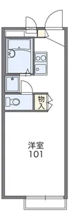 レオパレスクエスト【2階】の間取り