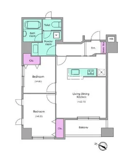 ラクラス日本橋久松町【3階】の間取り