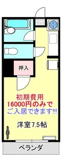 ビッグバーンズマンション谷山【4階】の間取り