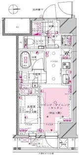 ピアース新宿三丁目【6階】の間取り