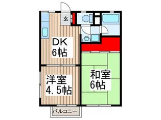 吉田ハイツ【2階】の間取り