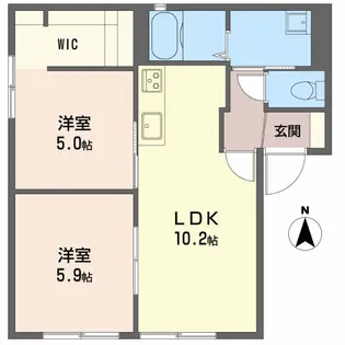 Sugar Garden【1階】の間取り