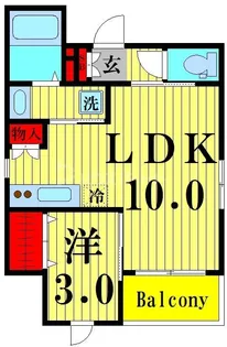 アーバンブルーム押上【3階】の間取り
