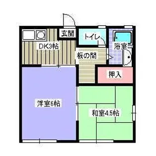 フェリース東白楽【2階】の間取り