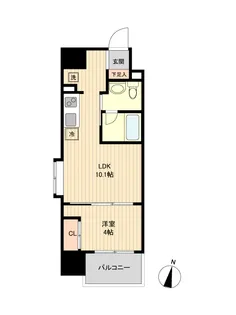 S-FORT青葉上杉【10階】の間取り