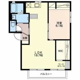 アプリコット A【2階】の間取り