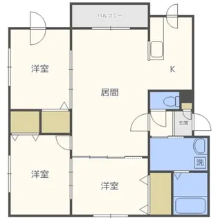 ドムス札幌元町【4階】の間取り