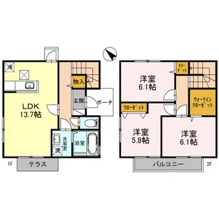 I-River Courtの間取り