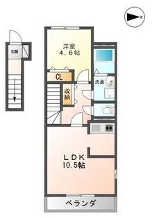 EdenII(エデンII)【2階】の間取り