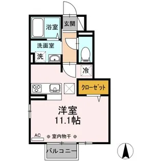 メゾン・ド・SaSa A【1階】の間取り