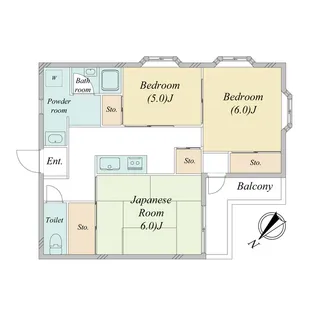 アジュール青葉台明善第7ビル【2階】の間取り