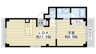 アリエッタ鶴見緑地【3階】の間取り
