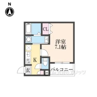 ココングランジュール川西小花【3階】の間取り