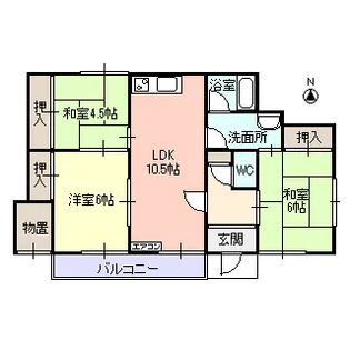 ファミール下条【1階】の間取り