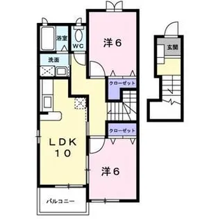 フラン・プロムナード【2階】の間取り