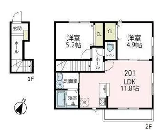 aula A棟【2階】の間取り