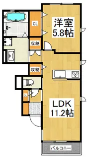 ハーブス カモミール【1階】の間取り