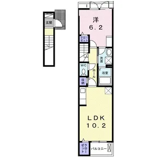 イリゼ府中【2階】の間取り